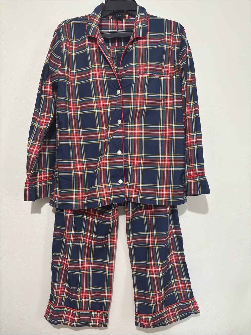 J. Crew Stewart Tartan Plaid Pajama Set Size XS 100% Cotton PJ - Picture 6 of 11